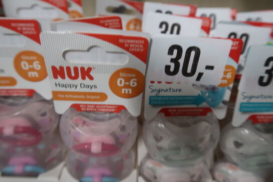 45 pk. ass. Nuk Sutter - 2Pak 