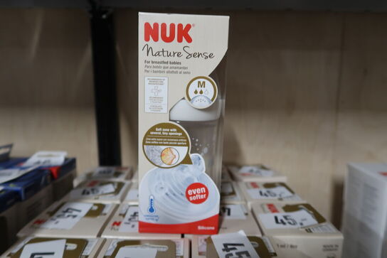 18 stk. Nuk Nature Sense, Sutteflaske, Hvid, M/260 Ml 