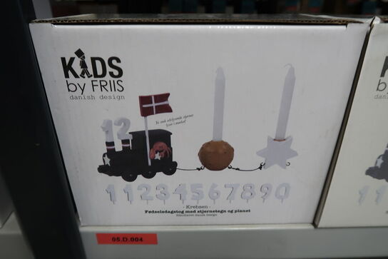 2 pk. Ass. Kids by Friis fødselsdagstog 