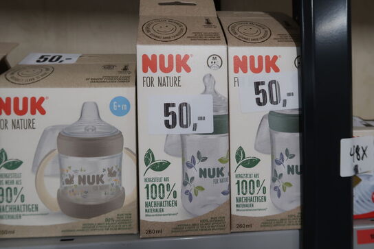14 stk. ass. NUK FOR NATURE flasker 