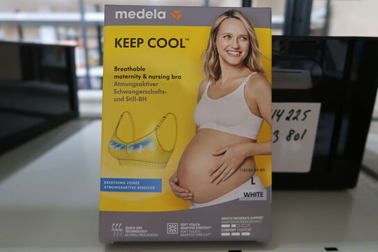5 stk. Medela Keep cool BH hvid - Str. L