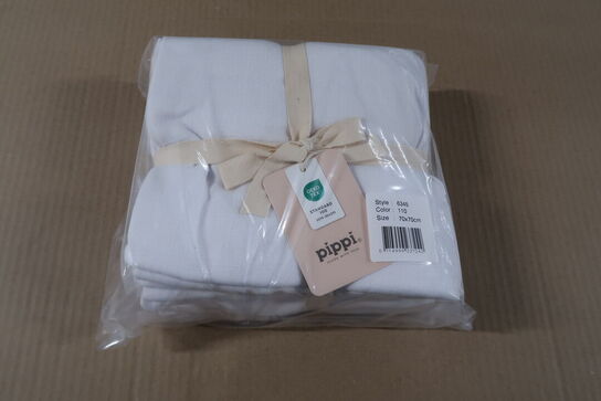 5 pk. Stofbleer fra Pippi - White (8-pak) 70x70 cm 