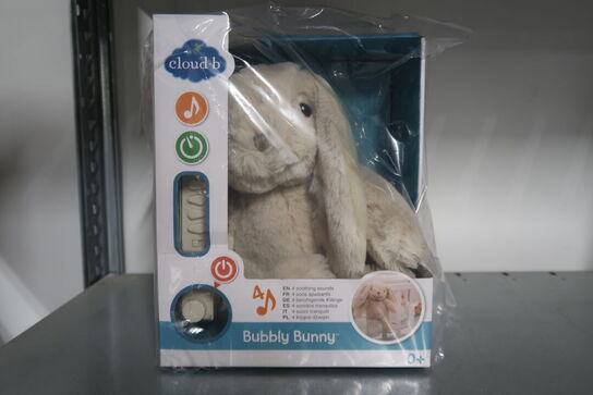 2 stk. Sovedyr m. beroligende lyd fra Cloud B - Bubbly Bunny