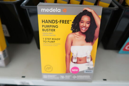 11 stk. Medela Hands-free pumping bustier hvid - Str. XL