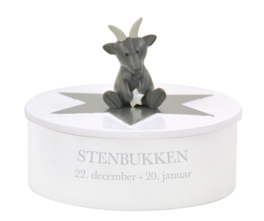 2 stk. Kids by Friis smykkeskrin, stenbukken