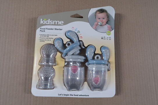 6 pk. Kidsme foodfeeder startpakke 2 pak, azure