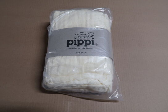4 pk. Stofbleer i organic muslin fra Pippi - Cinder (4-pak)
