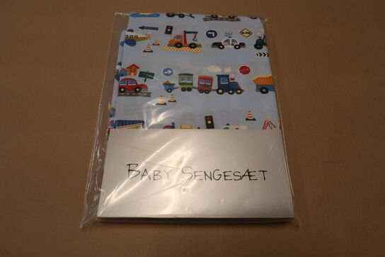 2 sæt Nørgaard Madsen Baby Sengetøj Trafik  – 70x100 & 40x45 cm