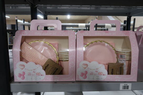 5 stk. Babyshower sæt, pige