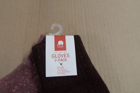 9 pk. CeLaVi Magic glitter vanter 2-pak - 694 - Str. 1-2 år & 3-6 år