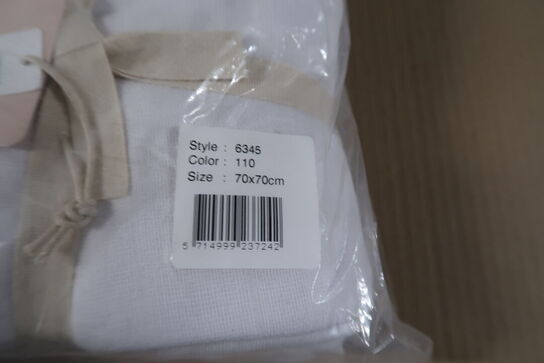 3 pk. Stofbleer fra Pippi - White (8-pak) 70x70 cm 