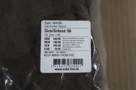 6 stk. Mikk-Line - Wool Baby Suit, 50005ML - Beech - Str. 56 til 74