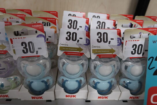 45 pk. ass. Nuk Sutter - Genius - 2Pak 