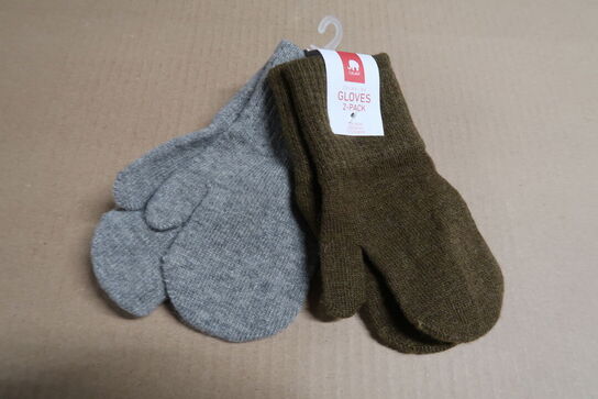 8 pk. handsker 2-pack - Military Olive - Str. 1-2 år & 3-6 år