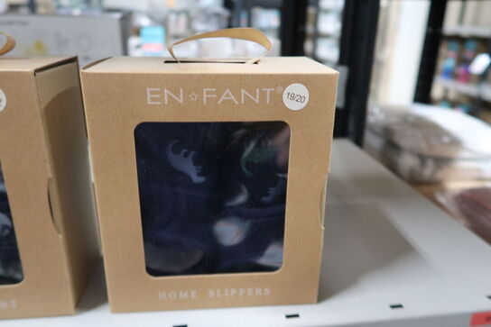 5 par En Fant Uld hjemmesko m. broderi - Str. 19/20 til 27/28