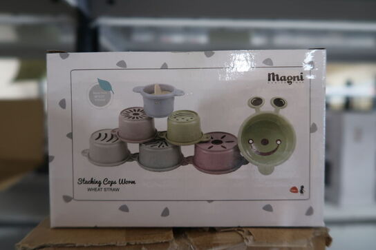 6 pk. Magni | Stabel kopper af hvedestrå med orm, 7 stk. | 3282