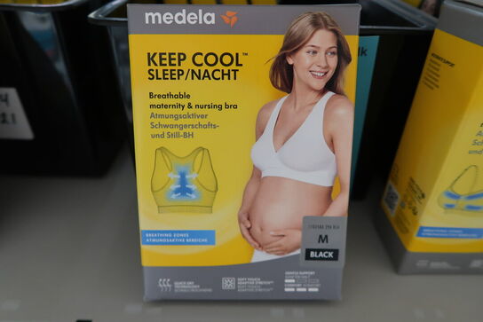 5 stk. Medela Keep Cool Night Bra Black - Str. M