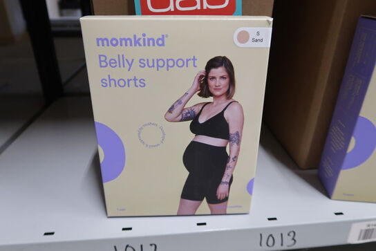12 pk. Momkind Belly Support Thong 2-pak Sand - Str. S