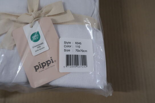 5 pk. Stofbleer fra Pippi - White (8-pak) 70x70 cm 