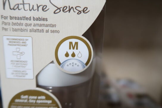 18 stk. Nuk Nature Sense, Sutteflaske, Hvid, M/260 Ml 