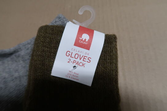 8 pk. handsker 2-pack - Military Olive - Str. 1-2 år & 3-6 år