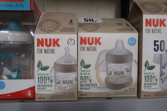 14 stk. ass. NUK FOR NATURE flasker 