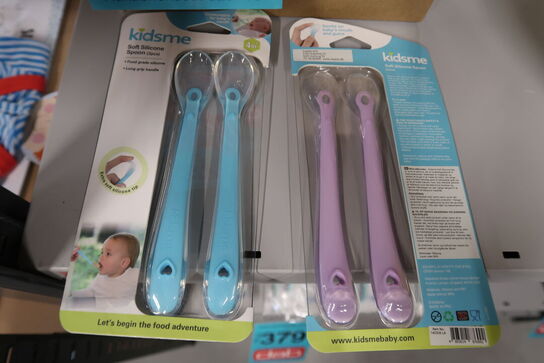 12 pk. Kidsme Silicone Spoon 