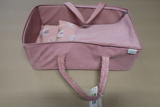 MAMAMEMO DUKKELIFT 40 CM, FLØJL - ROSA