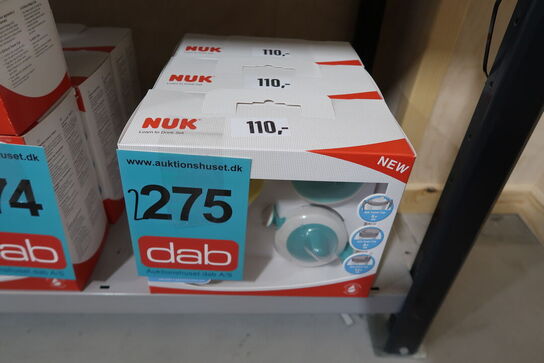 3 pk. NUK Spisesæt Lær-at-drikke 6+ mdr. 