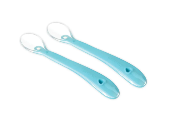 11 pk. Kidsme silikone ske 2-pak, aquamarine