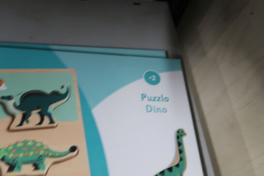 2 stk. Djeco Træpuslespil, dino