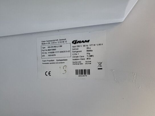 Displaykøleskab GRAM KG 410 RG L1