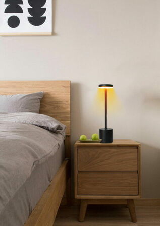 2 stk. touch bordlampe i sort(ubrugt)