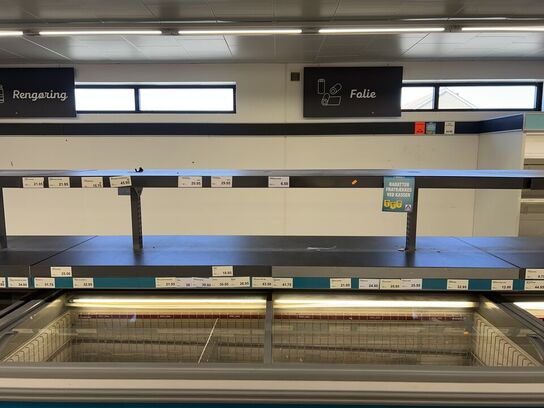 Salgsdisplay til placering mellem kølere/frysere