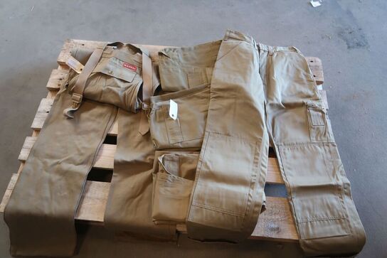 4 stk. overalls, 1 stk. bukser