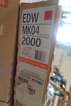 Velux vindue med inddækning