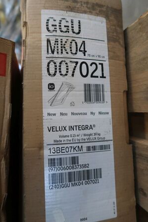 Velux vindue med inddækning