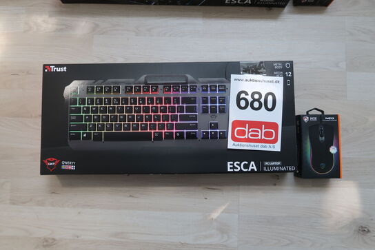 Trust gamer keyboard + mus 