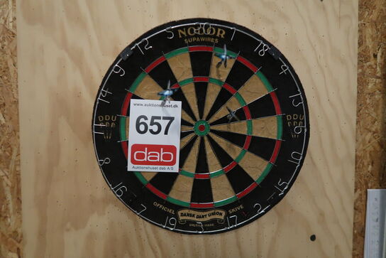 Dartskive med pile