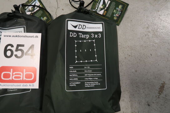 2 stk. Dd Hammocks Tarp 3 X 3 Meter