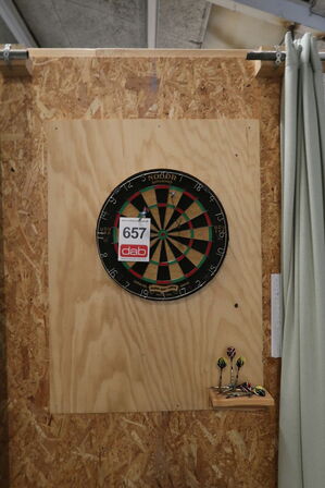 Dartskive med pile