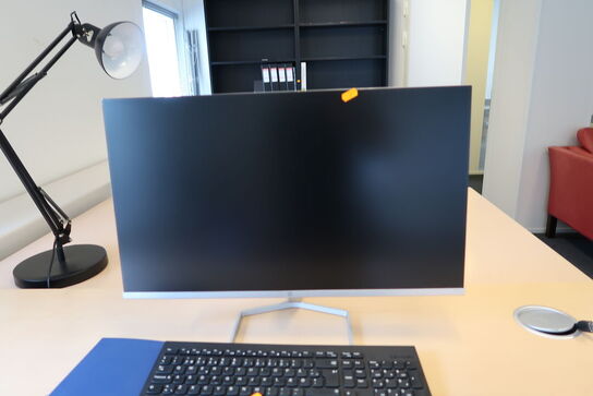 Computerskærm HP M27fw med tastatur