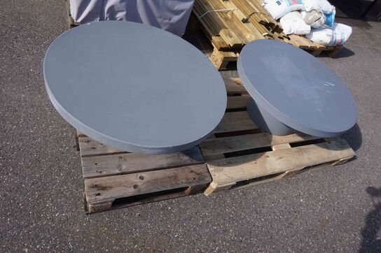 2 stk berlin lounge/haveborde Ø: 78 cm 