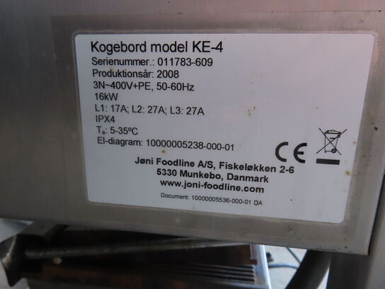 Keramisk kogebord JØNI KE4