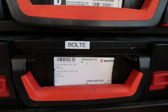 Sortimentsreol WÜRTH med div. Varelager