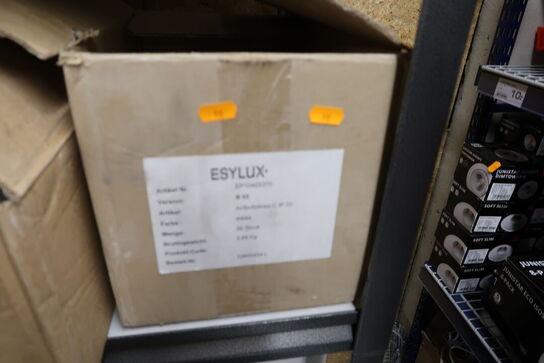 Div. Elartiker, varelager ESYLUX m.m.
