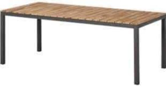 Mood Rio havebord Antracit/teak 208x100 cm.