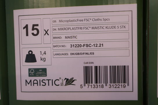 150 pakker Mikroplastfri FSC-karklude 5 stk m/print 31220-FSC-12-21