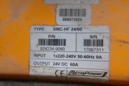 Batterilader MICROPOWER SMC-HF 24/60