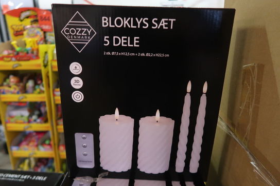 5 pk. Cozzy Bloklys sæt 5 dele